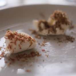 Farm lunch with fresh truffles Italy