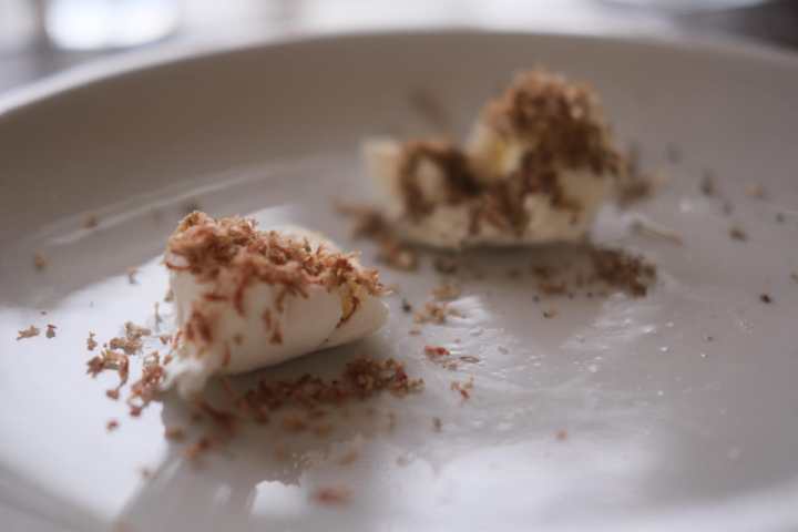 Farm lunch with fresh truffles Italy