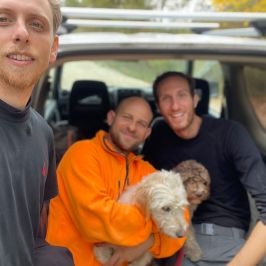 Truffle hunting near Rome with trained dog