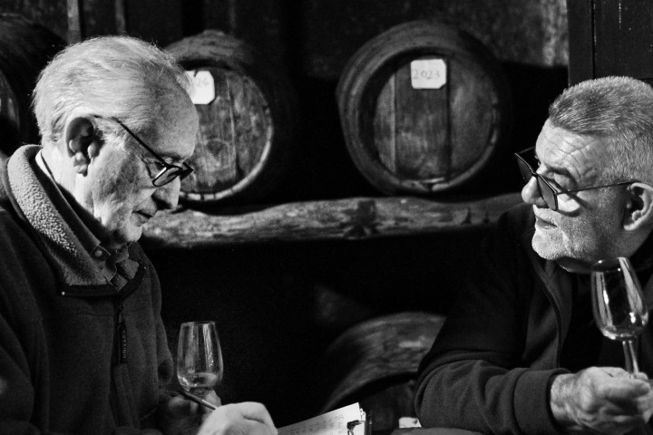 Dessert and Vin Santo pairing in a historic Tuscan winery