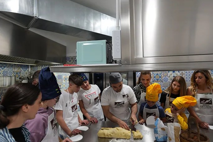 Guests in the cooking class