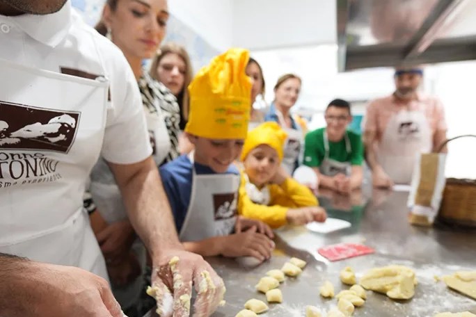Local wine and artisanal limoncello served with the meal