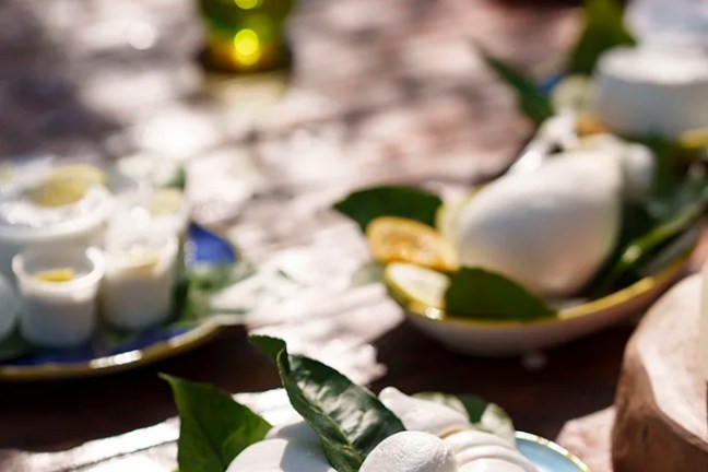 Traditional mozzarella making in Sorrento farm